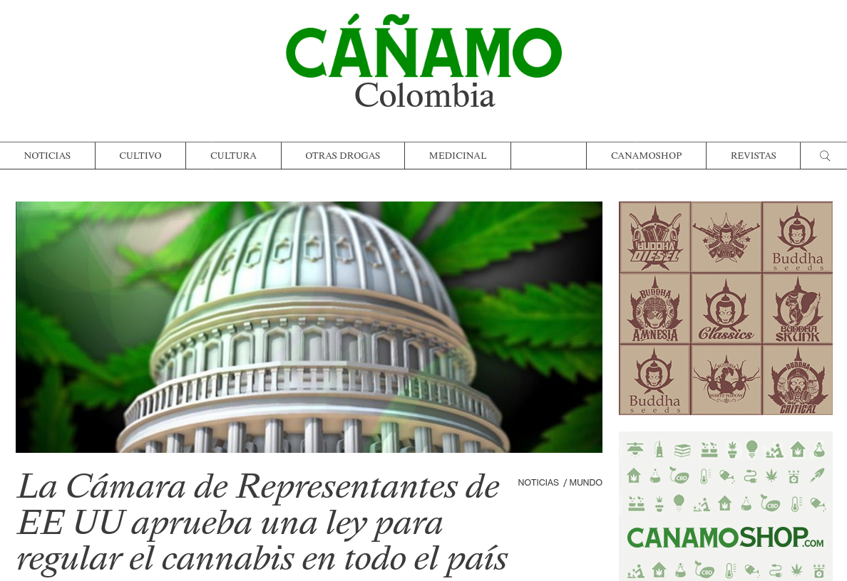 Web Cáñamo Colombia